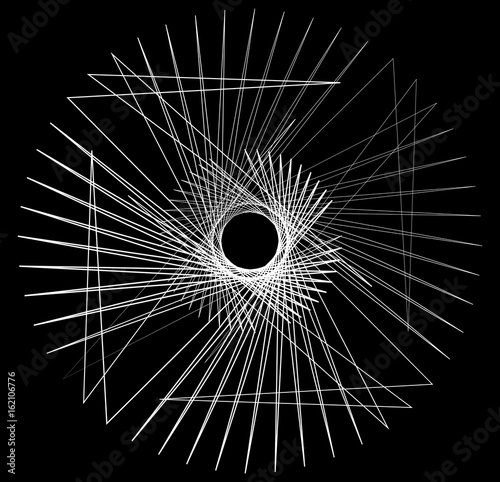 Geometric edgy random shape. Abstract textured design