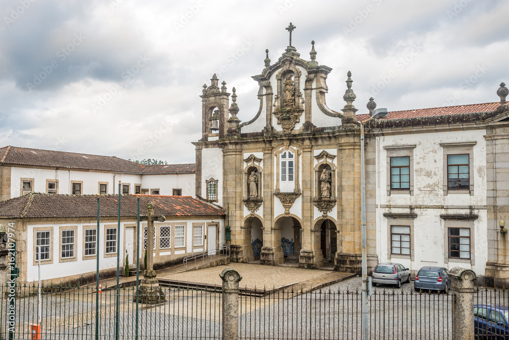 Fototapeta premium View at the church of Santo Antonio dos Capuchos in Guimaraes ,Portugal