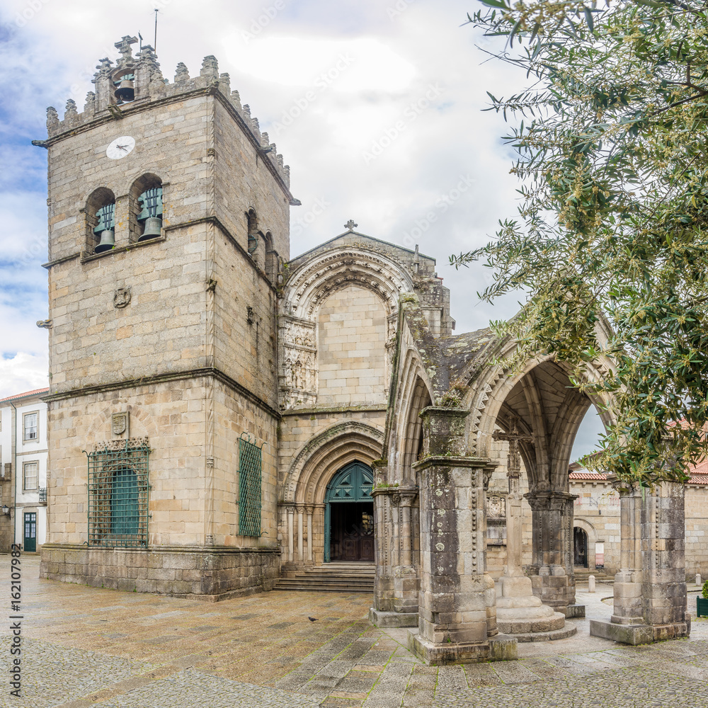 View at the church of Nossa Senhora da Oliveira in Guimaraes ,Portugal