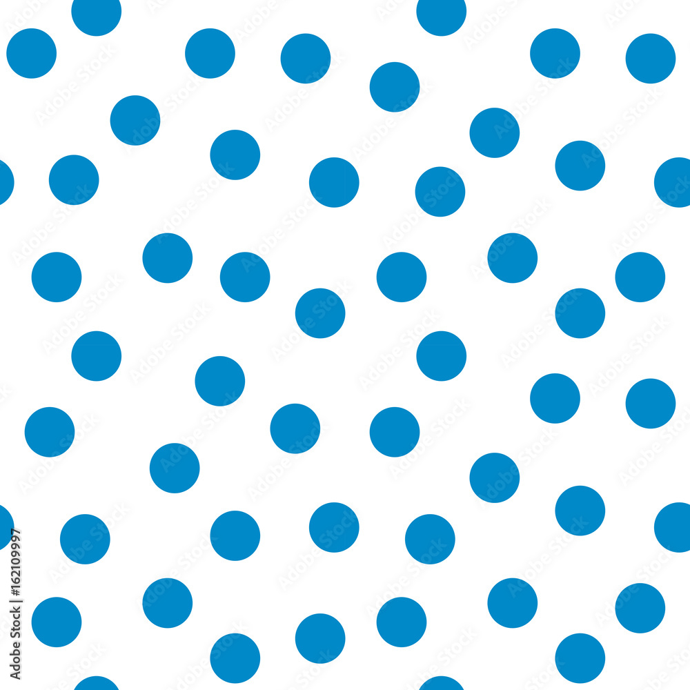 Circle blue seamless pattern
