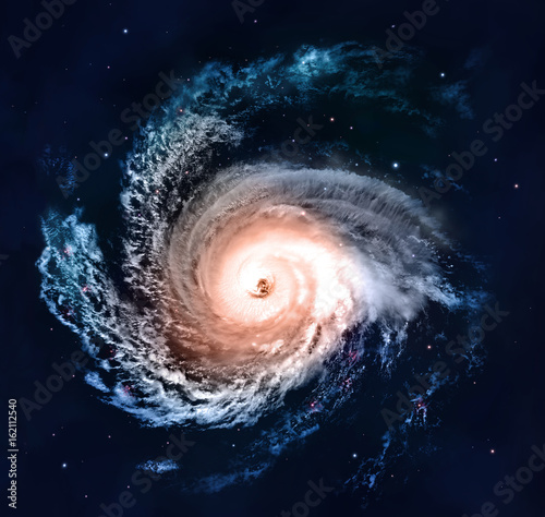 Fotografija Spiral Galaxy - Elements of This Image Furnished by NASA