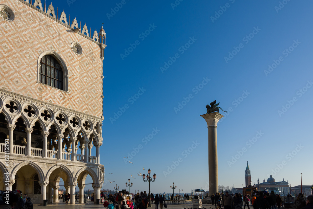 The Lion of Venice and  the Doge's Palace