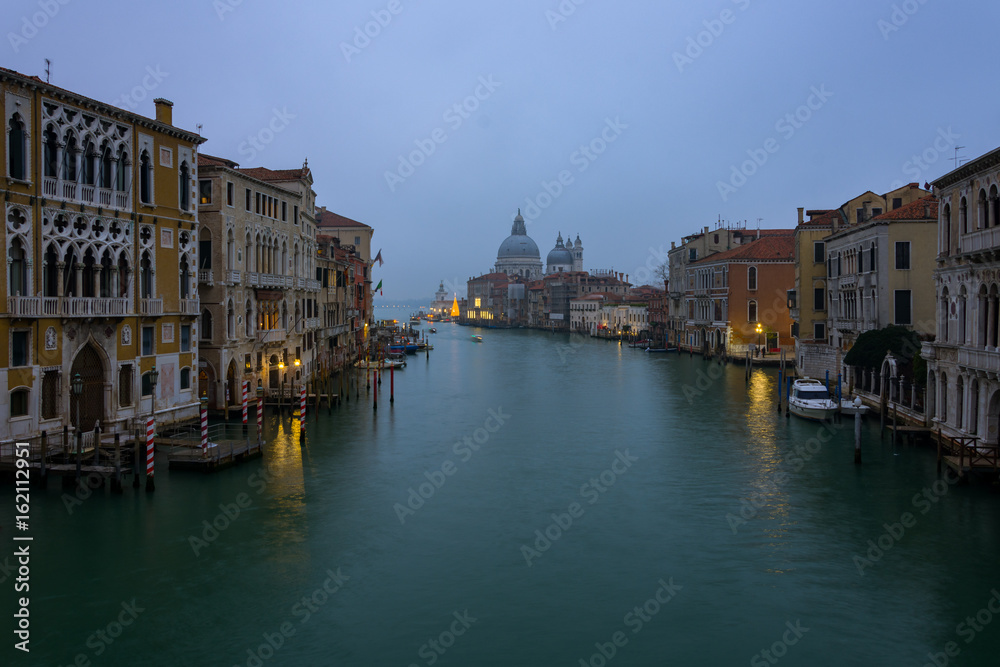 Grand Canal and Saint Mary of Health shot from Ponte dell'Accademia