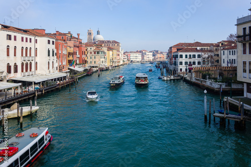 The Grand Canal in Venice shot from Ponte dei Scalzi