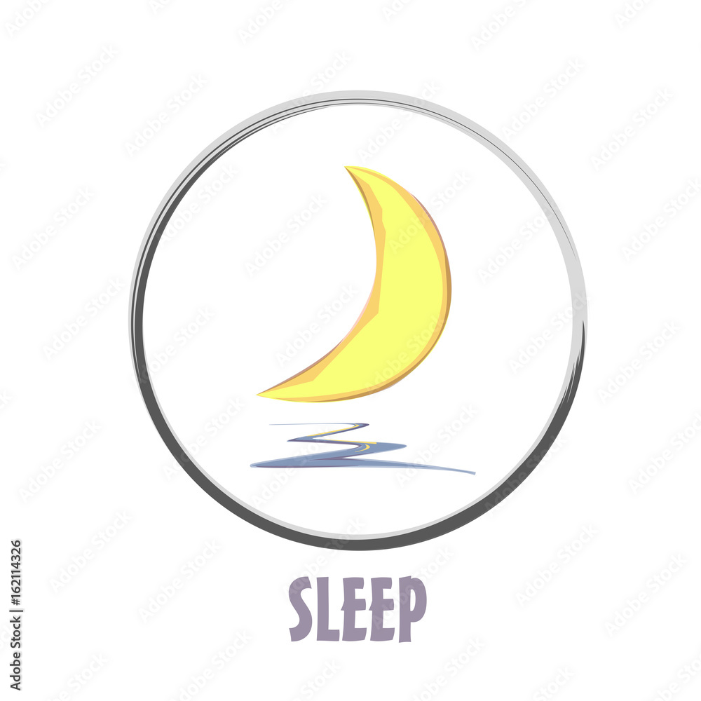 icon basic sleep under the moon shard design icon basic sleep under the moon shard design
