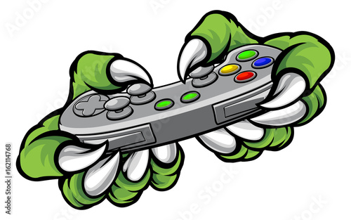 Monster Gamer Claws Holding Games Controller