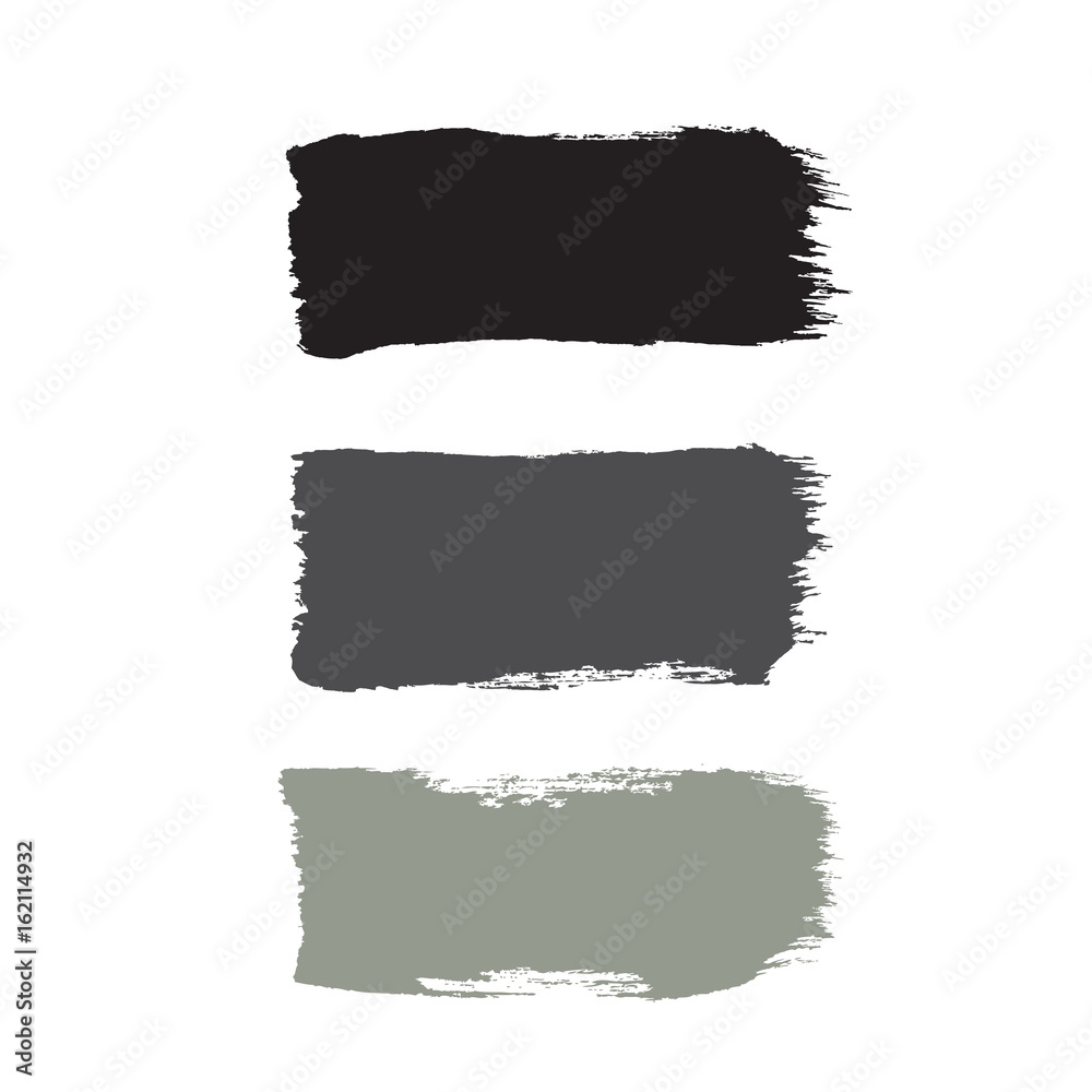 Set of black banners for your design Set of black banners for your design