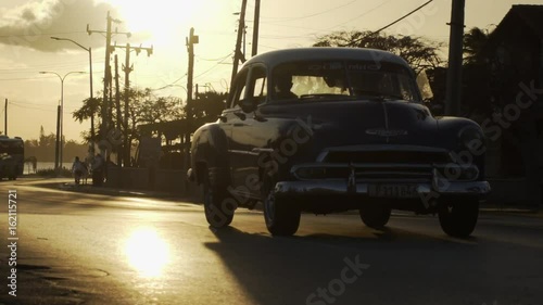 highway at sunset