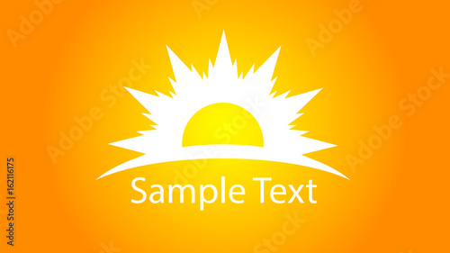 Sun logo with text