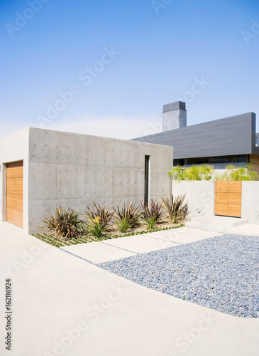 Modern house with pool in exterior © kanashe_yuliya