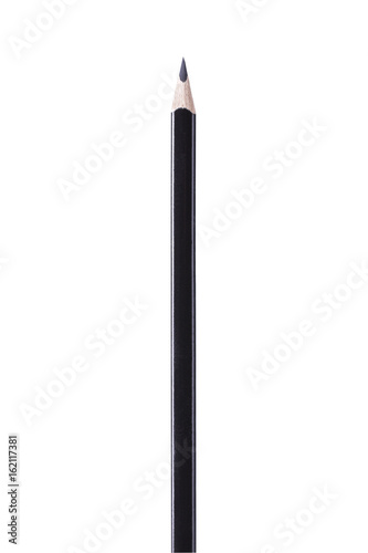 Black pencil for drawing on a white background