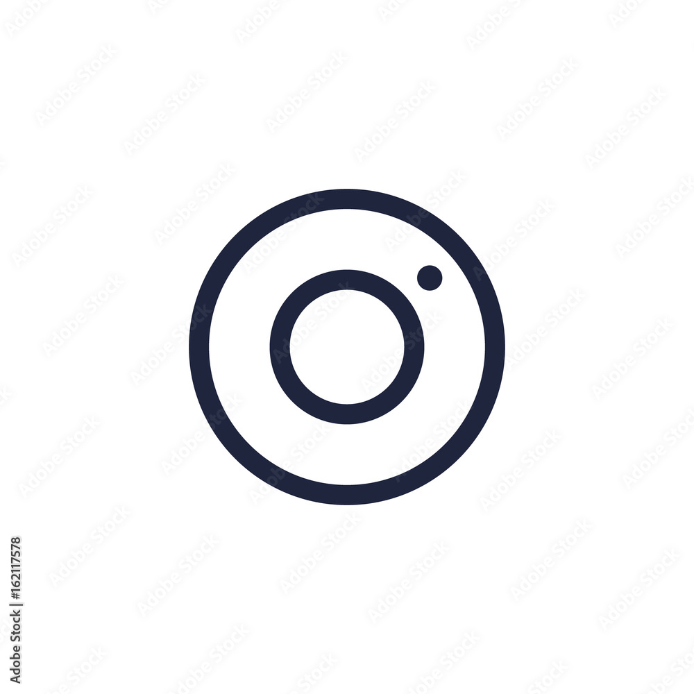 Camera icon vector outline illustration. Isolated photocamera symbol. Camera pictogram design Camera icon vector outline illustration. Isolated photocamera symbol. Camera pictogram design