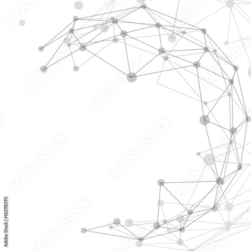 3d geometric vector background for business or science presentation.