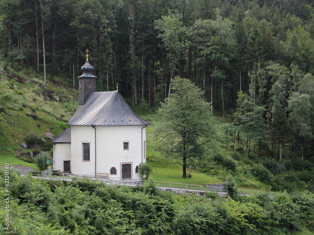 Old Road Church at Pass Lueg in Austria Europe