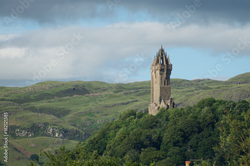 Wallace monument with Ochil hills in the distance
