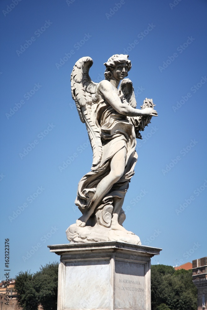 Bernini's Angel in Rome, Italy