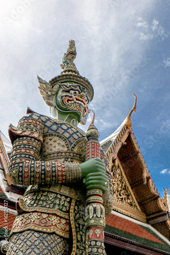 Giant Buddha Temple Wat Phrasrirattana Sasadaram the Temple of the Emerald  photo