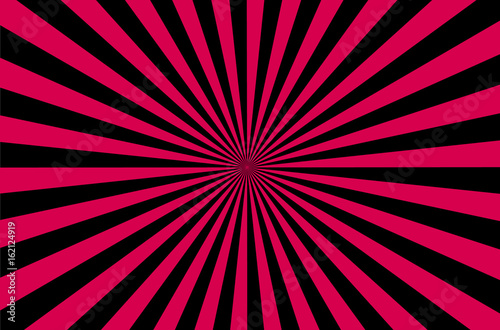 Vector background of red and black rays
