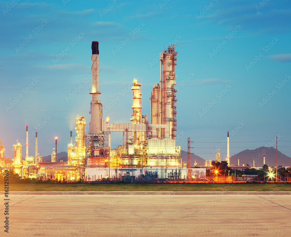 Oil gas refinery plant. May called petroleum, production or ...