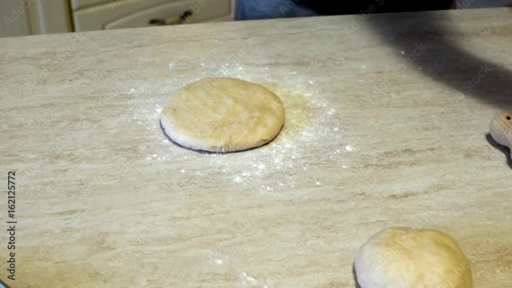Pizza dough kneading Pizza dough kneading