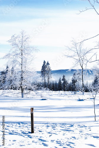 Winterlandschaft mit Schnee in Winterberg