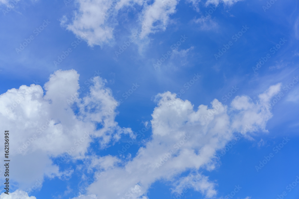Beautiful white clouds and blue sky background Beautiful white clouds and blue sky background