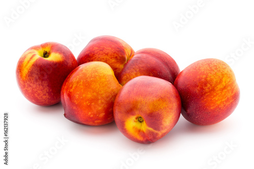 Peach. Fruit with isolated on white background.