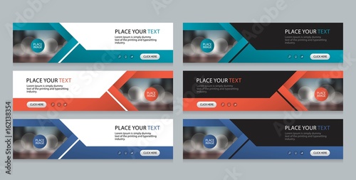 flat vector set abstract corporate business horizontal banner design template, and advertising banner layout template