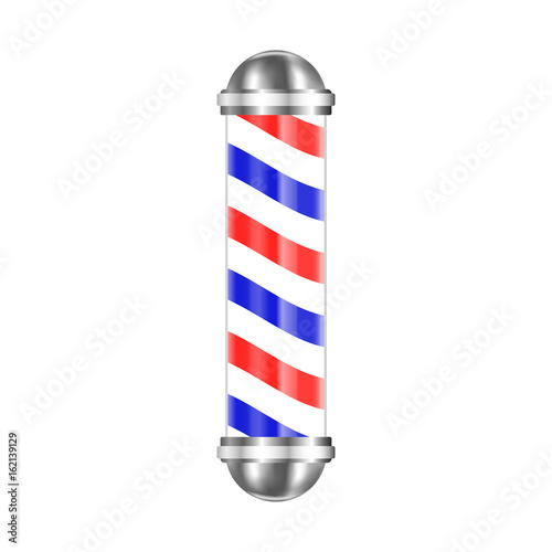 Barbershop pole isolated