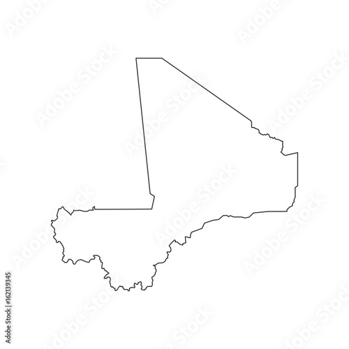 Mali map outline