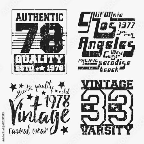 Set of various vintage stamp