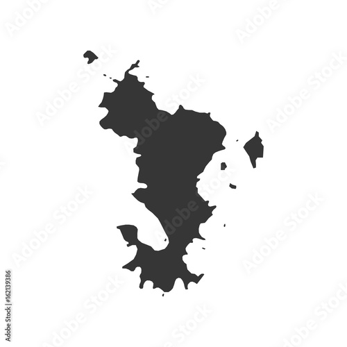 Mayotte map outline
