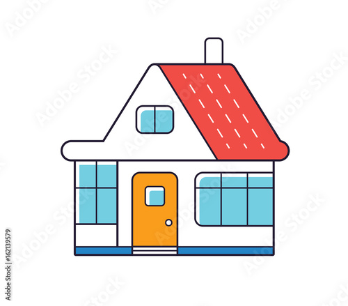 House isolated. Home icon.