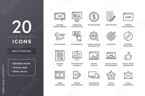 SEO Line Icons