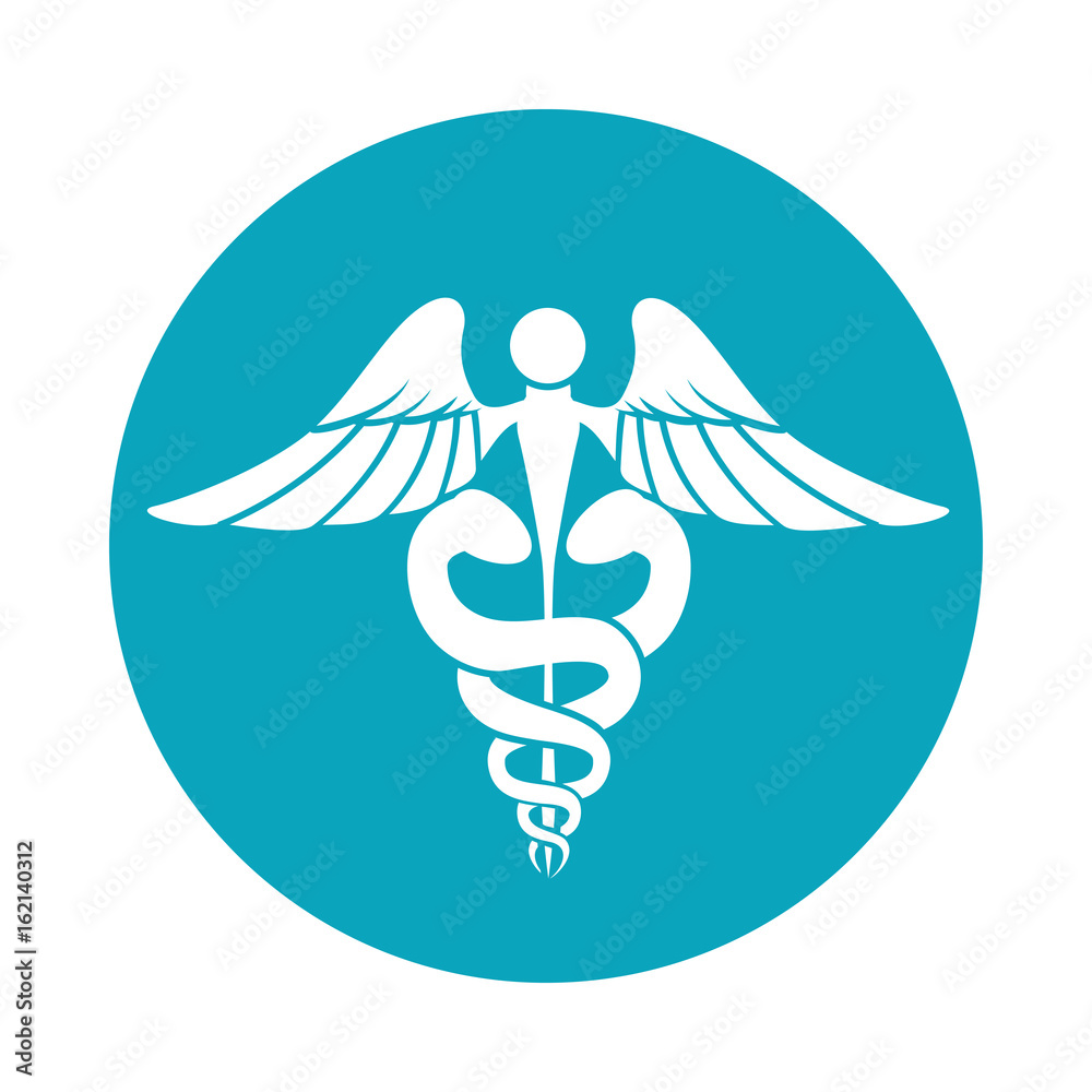 Obraz premium isolated caduceus emblem