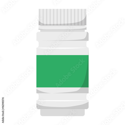 isolated medicine liquid bottle