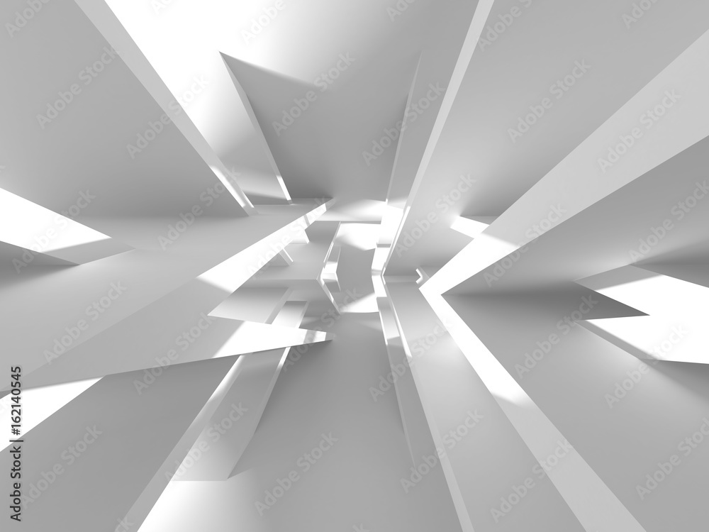 Futuristic White Architecture Design Background Futuristic White Architecture Design Background