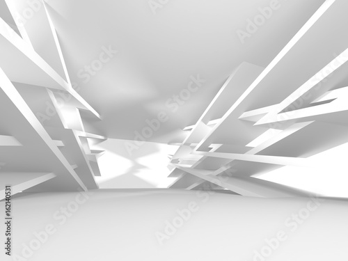 Abstract Modern White Architecture Background