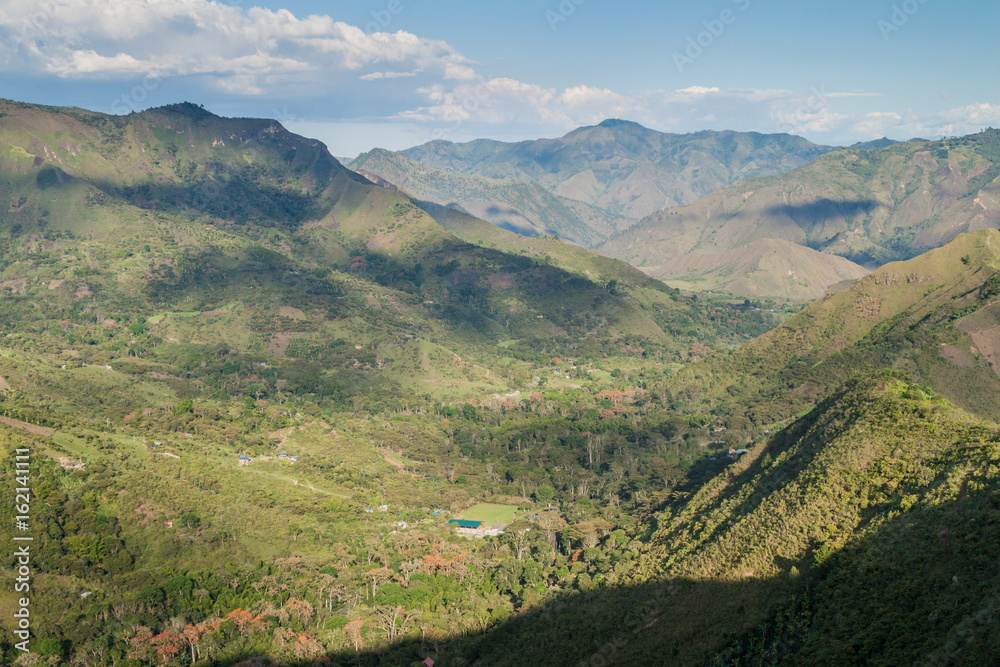 Tierradentro valley in Cauca region of Colombia