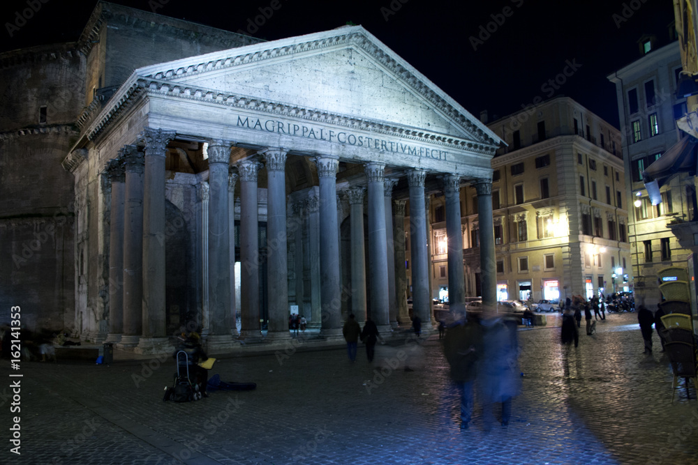 pantheon at night
