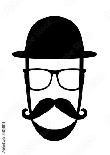 Brille und Bart