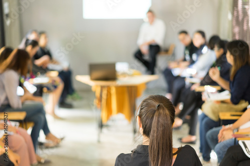Asian Women Training Listening Meeting Concept photo