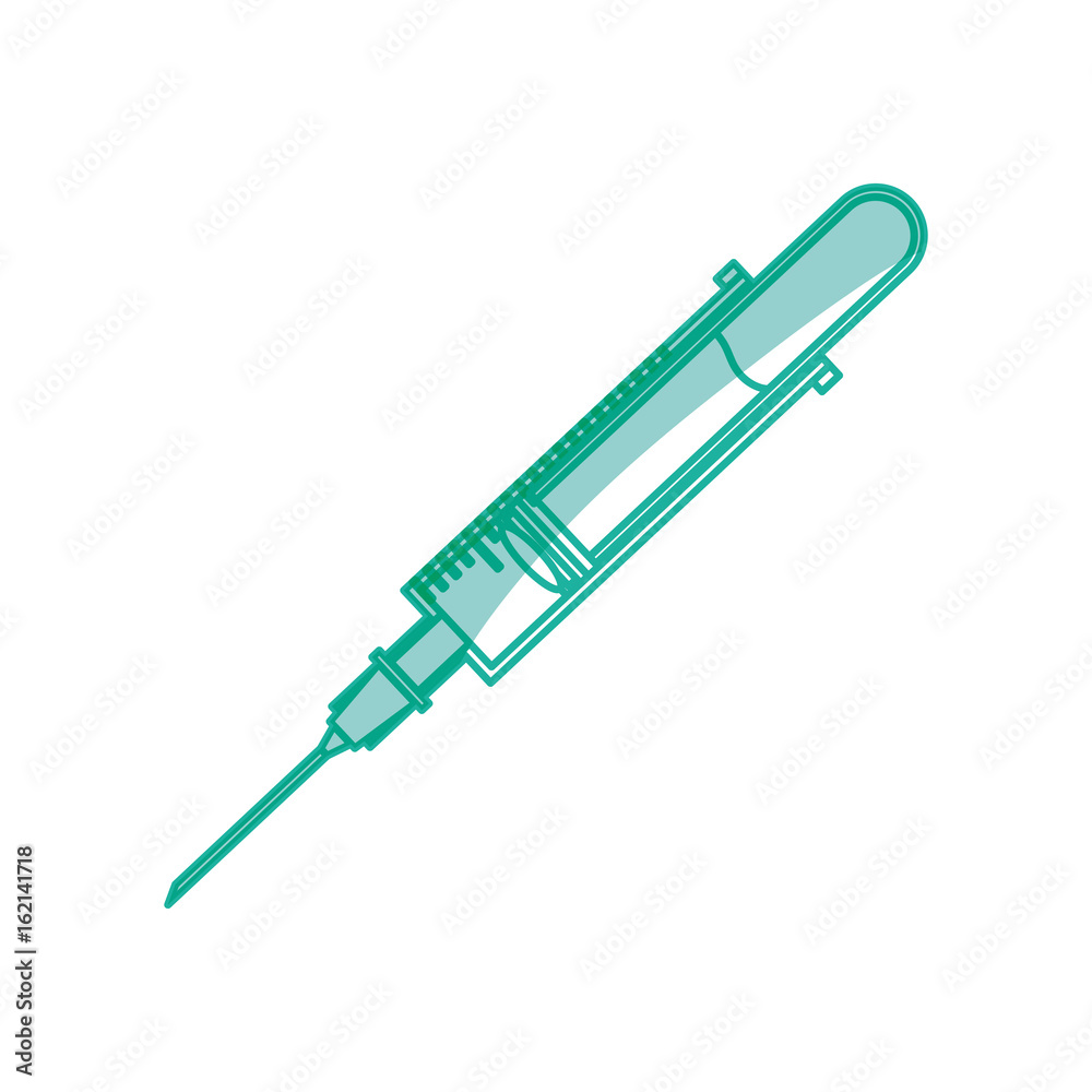 Fototapeta premium isolated medicine syringe
