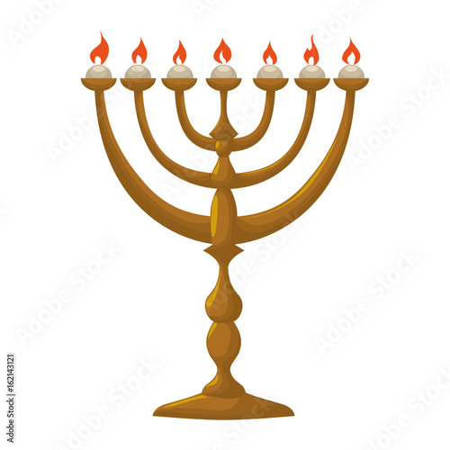 Jewish Chandelier menorah