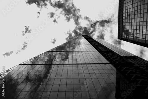 Tableau sur toile London skyscraper  black and white