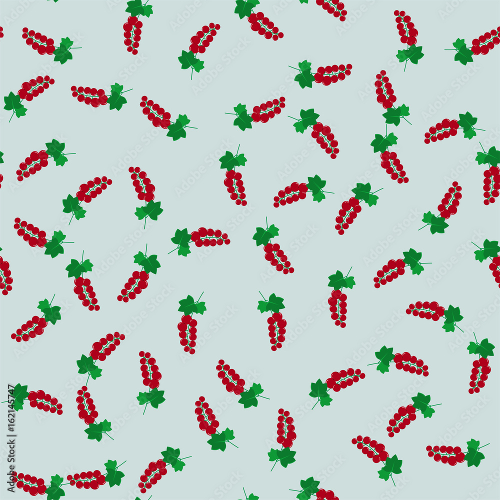 Seamless pattern of red currant. Seamless pattern of red currant.