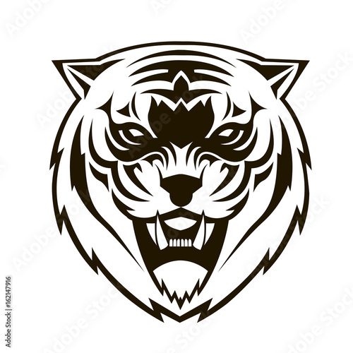 Logo tiger mascot team sport 