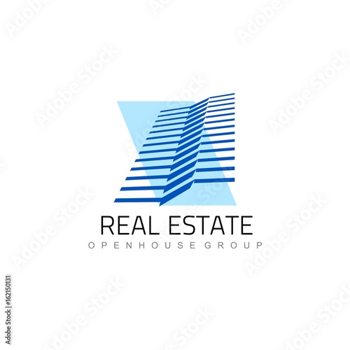 Logo template real estate, apartment, condo, house, rental, business. brand, branding, logotype, company, corporate, identity.