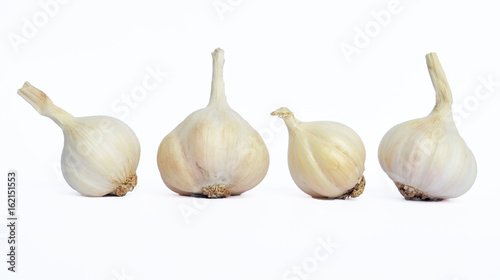 garlic isolated on white background 