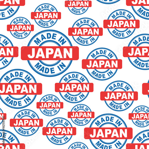Made in Japan seamless pattern background icon. Flat vector illustration. Japan sign symbol pattern. Free Download Made in Japan seamless pattern background icon. Flat vector illustration. Japan sign symbol pattern. - GFXLoad